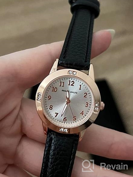 img 1 attached to Stylish Girls Watches: Perfect Gift for Ages 11-15, Japanese Movement, Casual Leather Band, Ideal for Students and Fashionable Ladies! review by Cara Dudas