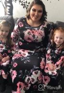 img 1 attached to Stylish Mommy and Me Matching Maxi Dresses with Boho Floral Print and Convenient Pockets from Qin.Orianna review by Hailey Rodriguez