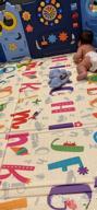 img 1 attached to Extra Large Baby Play Mat - Folding Foam Waterproof, Non-Toxic & Reversible For Infants & Toddlers (Beige 0.6In) review by Daniel Pyfer