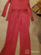img 1 attached to Soft Bamboo Pajama Set For Women With Long Sleeves And Comfy Lounge Pants - HXG Sleepwear In Sizes S-4X review by Erica Wilson
