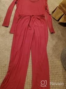 img 7 attached to Soft Bamboo Pajama Set For Women With Long Sleeves And Comfy Lounge Pants - HXG Sleepwear In Sizes S-4X