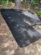 img 1 attached to Premium Permeable Garden Weed Barrier Fabric, 4' X 50' Landscape Ground Cover For Mulch, Flower Beds, Pavers, And Pathways - Effective Weeds Control And Edging Solution review by Antonio Baker