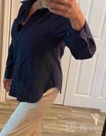 img 1 attached to 👚 Stylish and Versatile Nulibenna Women's 100% Cotton Button Down Shirts - Perfect for Spring Blouses, Business Casual, Work, and Office Wear with Convenient Pockets review by Jeff Apel