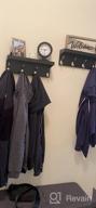 img 1 attached to Set Of 2 AHDECOR Wall Mounted Coat Rack & Hanging Shelf W/ 4 Durable Hangers - Black review by Jamie Hill