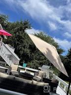 img 1 attached to 10FT Outdoor Offset Patio Umbrella W/Fade & UV Resistant Fabric, 5 Level 360 Rotation Aluminum Pole For Deck Pool Backyard Garden - Wikiwiki S Series Cantilever review by Christopher Foreman