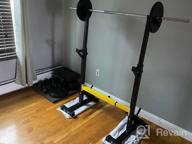img 1 attached to 550Lbs Adjustable Squat Rack Stand, Barbell Rack, Bench Press Home Gym Weight Rack Stand By BangTong&Li review by Joseph Campbell