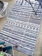 img 1 attached to Transform Your Outdoor Space With HiiARug 9'X12' Reversible Patio Rug For RV, Camping, And Beach review by Joseph Quade