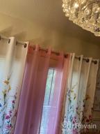 img 1 attached to Kotile Purple Floral Print Curtains - Grommet Top Room Darkening Thermal Insulated Living Room Drapes, 84 Inches Long (2 Panel Sets, 52 X84 Inch) review by Tom Reasons