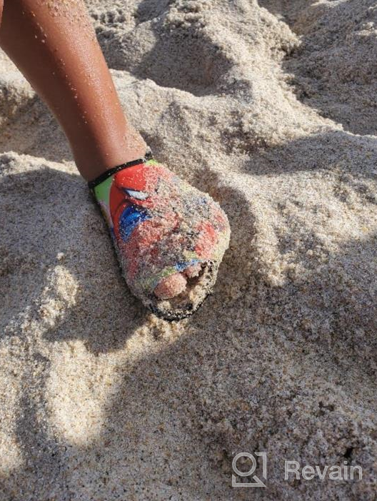 img 1 attached to 🦕 Outdoor Toddler Barefoot Surfing Dinosaur Shoes - Quick Dry Boys' Footwear review by Adrian Summers