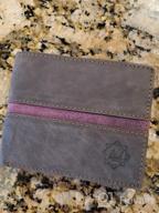 img 1 attached to Minimalist Bi Fold Leather Wallet Blocking review by Bill Roberts