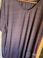 img 1 attached to Women Plus Size Tops: Uoohal Workout Yoga Shirts - Summer Loose Fit Short Sleeve review by Kevin Hutchison