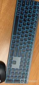 img 6 attached to Earto K637 Wireless Keyboard And Mouse Set With 7 Color Backlit And Rechargeable Battery - Perfect For Windows/Mac OS/Laptops/PCs