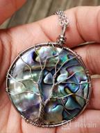 img 1 attached to SUNYIK Abalone Shell Tree Of Life Pendant,Necklaces For Women,Copper Wire Wrapped Jewelry,Assorted Shapes review by Leonard Herrera