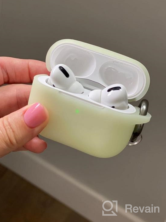 img 1 attached to Protect Your AirPods Pro With Hamile'S Shockproof Silicone Case - Pastel Pink, Compatible With 2019 Apple Charging Case And Keychain Included review by James Turpin