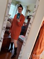 img 1 attached to Women'S Oversized Loose Knit Sweater Mini Dress Comfy Elasticity Dress review by Damon Fuqua