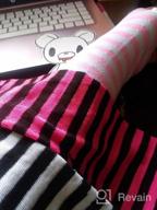 img 1 attached to Women'S Striped Arm Warmers Fingerless Gloves (3 Pairs) review by Amanda Reynolds