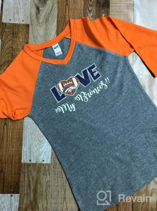 img 1 attached to 🧡 Kavio Girls' Clothing: Vibrant Orange Jersey Contrast Raglan V Design review by Derek Faseworld