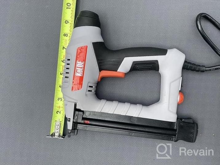 img 1 attached to KeLDE Electric Nail Gun Kit 120V Brad Nailer With Adjustable Power Knob 1500Pc 15/20/25/30/32Mm Brad Nails review by James Murphy