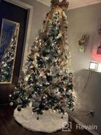 img 1 attached to 36 Inch White Plush Faux Fur Christmas Tree Skirt For Festive Decorations And Merry Christmas Parties review by Pauly Blake