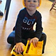 img 1 attached to Build And Play With The Cat Construction Wheel Loader Sand Set - 10 Inch Loader, Hard Hat, And Bonus Sand Tools Included! review by Phil Anderson