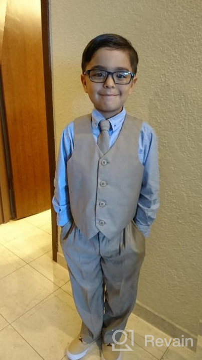 img 1 attached to 👔 iGirlDress Little Boys Vest and Pants Set for Easter - Special Occasion Outfit Infant-14 review by Art Porras