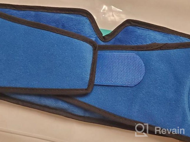 img 1 attached to Blue Hilph Head Ice Pack: Reusable Migraine Relief Mask For Headaches, Puffy Eyes, Chemo Surgery & Sinus Stress! review by Ryan Will