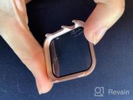 img 1 attached to Rose Gold Fohuas Watch Case For Apple Watch Series 6/5/4/SE 40Mm - With Protective Screen, Hard PC Bumper, And Impact HD Clear Air Bubble-Free Design review by Larry Allen