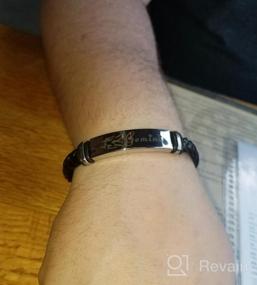 img 6 attached to Starchenie Zodiac Signs Leather Bracelet: 12 Constellation Braided Punk Wrist Rope Cuff Bracelet