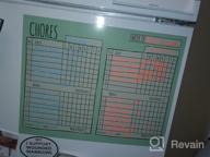 img 1 attached to Jennakate - Mint Magnetic Dry Erase Refrigerator Calendar - Monthly Refrigerator Planner - Schedule Board Calendar- Family Command Center -18" X 14 review by Liz Hamilton