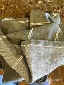 img 6 attached to Boho Chic Kitchen Towels - Set Of 4 Waffle Weave Towels For Drying Dishes & Home Decor, Highly Absorbent 100% Cotton In Crimson