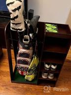img 1 attached to Streamline Your Golf Equipment With GoSports Premium Wooden Organizer And Storage Rack review by Johnny Mcnealy