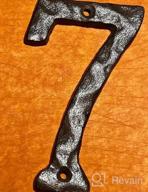img 1 attached to Rustic Cast Iron House Number 9 With Vintage Hammered Look - Heavy Duty, Maximum Rust Protection For Outdoor Address Display review by Todd Stovall