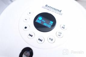 img 5 attached to Портативный CD-плеер с наушниками, OLED-дисплеем, противоскользящей противоударной защитой для использования в автомобиле, обновлением 2020 Disc Music Player для детей и взрослых