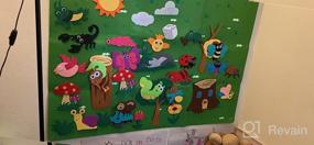img 5 attached to WATINC Insect Teaching Felt Board Story Set 3.5 Ft 45Pcs Preschool Bug Animals Caterpillar Bee Butterfly Dragonfly Storytelling Flannel Early Learning Play Kit Wall Hanging Gift For Toddlers