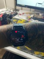 img 2 attached to HUAWEI Watch GT 2 (42mm) - AMOLED Display, 1 🕰️ Week Battery, GPS, Heart Rate Monitor, Night Black (International Model, No Warranty) review by Chong Eun Moon ᠌
