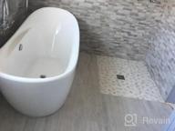 img 1 attached to FerdY Naha 67 Acrylic Freestanding Bathtub - Curve Edge Soaking Tub, Glossy White Finish, CUPC Certified & Toe-Tap Chrome Drain/Overflow Assembly Included! review by Greg Mack