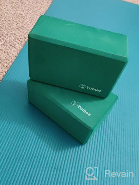 img 1 attached to Yoga Essentials Set: 2 Tumaz Blocks - High Density EVA Foam Or Non-Slip Cork Blocks + Premium 8F Yoga Strap & Ebook, For Optimal Support And Comfort During Practice review by Sherman Lancaster