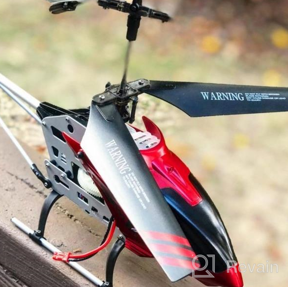 img 1 attached to Red S37 Altitude Hold RC Helicopter For Beginners And Kids – 3.5 Channel, Sturdy Alloy Build, Gyro Stabilizer, High & Low Speed, Multi-Protection Drone Ideal For Indoor Play review by Mario Hinton