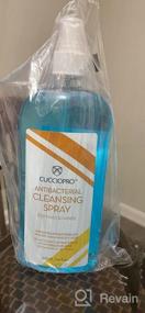 img 4 attached to Hygienic Nail Care With Cuccio Pro Antibacterial Cleansing Spray In A Blue 16 Oz Bottle