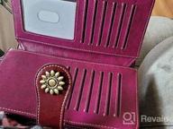 img 1 attached to Genuine Leather RFID-Blocking Wallet For Women: Spacious With Wristlet And Card Holders By Lavemi review by Chuck Shapiro