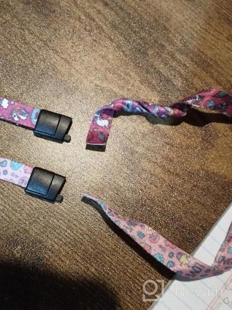 img 1 attached to Secure And Convenient Kids Face Mask Lanyard With Safety Clasp - Black review by Caroline Jackson