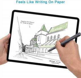 img 1 attached to Samsung Galaxy Tab S6/Tab S5E 10.5 Inch Screen Protector - Paper-Like Texture For S Pen Compatibility And Natural Writing Experience