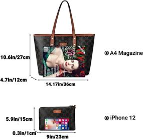 img 2 attached to 👜 TIBES Fashion Leather Handbag Shoulder: Trendy Women's Handbags, Wallets, and Satchels