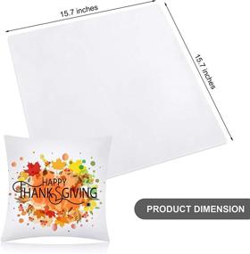 img 3 attached to Aneco 16 Pack Sublimation Pillow Cases White Cushion Covers Blanks Pillow Covers Heat Transfer Pillow Covers Polyester Peach Skin Throw Pillow Covers (15.7 X 15.7 Inches)