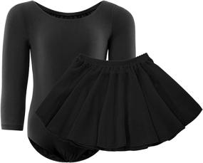 img 3 attached to 🩰 WEGETIT Toddler Ballet Leotards Sleeve: Stylish Girls' Clothing for Active Little Dancers