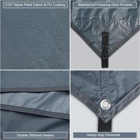 img 1 attached to COMMOUDS Lightweight Camping Tarp, Waterproof Hammock Rain Fly Tarp, 11X9FT, Premium Ripstop Nylon Plaid Tent Footprints for Backpacking, Camping, Hiking and Outdoor Adventures