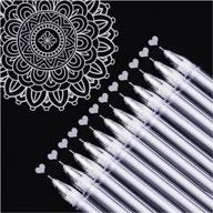 get creative with dyvicl silver gel pens: 0.5mm extra fine point for black paper drawing, sketching, illustration, and adult coloring - set of 12 logo