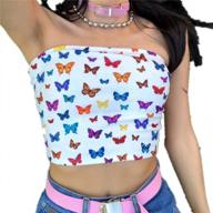 flutter in style with ayiyo's strapless butterfly crop top for women logo