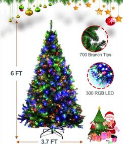 img 3 attached to Premium 6Ft Black Artificial Christmas Tree - Perfect For Halloween & Christmas Decorations | DIY Full Pine Tree With Fake Flocking | Ideal For Indoor & Outdoor Use | Great For Crafts & Gifts
