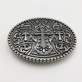 img 1 attached to Bold And Unique: LAXPICOL'S Heavy Duty Vintage Celtic Cross Belt Buckle For Men